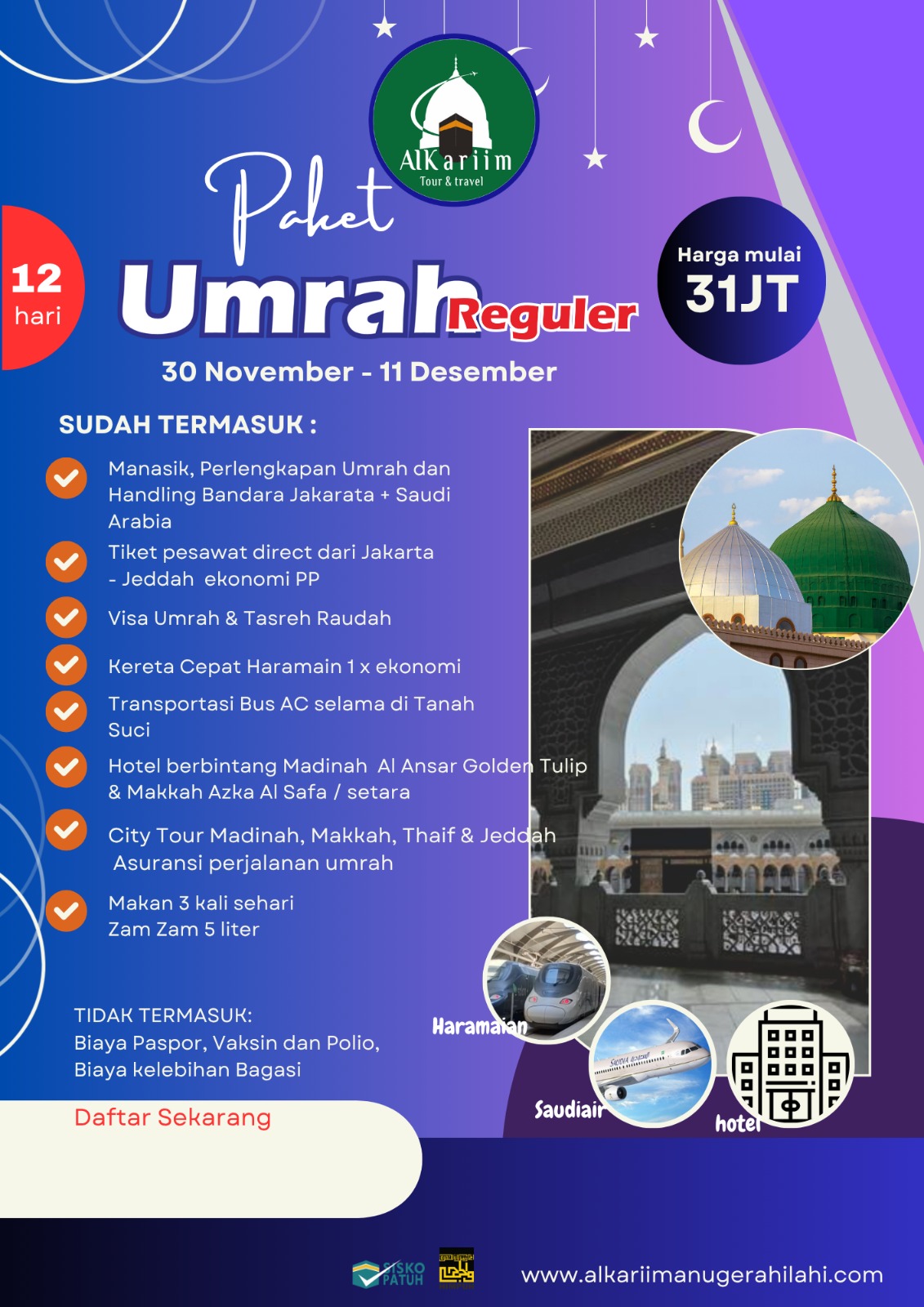 UMROH REGULER NOVEMBER